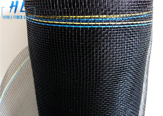 Écran noir d'insecte de fibre de verre de 18*14 110g, tamis à mailles de fibre de verre