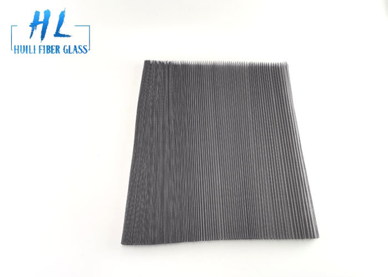 Tissu noir 200m/petit pain d'écran de fibre de verre d'écran d'insecte de plissé du gris 20*20